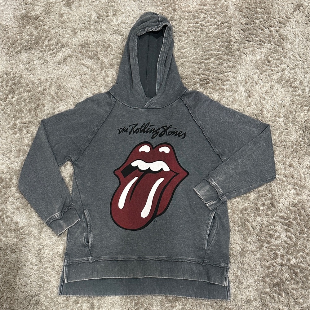 Rolling Stones Gray Hoodie with Logo